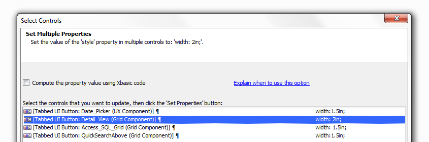 A Setcontrols